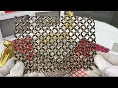 प्राचीन मढ़वाया पीतल सजावटी तार जाल ग्रिल्स वर्ग छेद 1 मीटर चौड़ाई