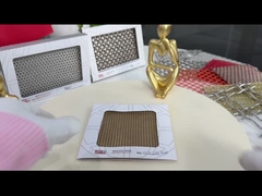 कांस्य 1.5 मिमी 4 मीटर लेमिनेटेड ग्लास वायर मेष पीवीडी धातु बुना तांबा मेष कपड़े