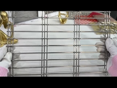 सजावटी मुखौटा वास्तुशिल्प बुना तार जाल गिनी बुनाई लचीलापन