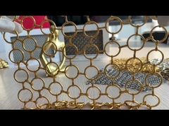 SHUOLONG पीवीडी धातु अंगूठी जाल पर्दा ISO9000 विभाजन दीवार के लिए