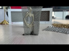 सजावटी चेनमेल रिंग मेष पर्दा स्क्रीन बिल्डिंग मुखौटे प्राकृतिक रंग