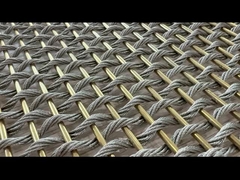 विरोधी पहनने लचीला स्टेनलेस स्टील जाल स्क्रीन सादा कपड़े के लिए कमरे विभाजक