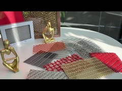 अग्निरोधक वास्तुकला तंग तार जाल स्टेनलेस स्टील दीवार विभाजक 0.65% दरार