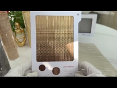 इको सिल्वर स्टेनलेस स्टील इंटीरियर वायर मेष स्क्रीन 0.6 मिमी 0% खुलने का क्षेत्र