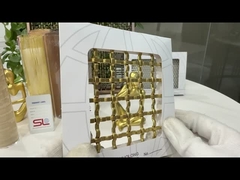 3×6 मीटर एसजीएस लॉक क्रिम वायर मेष स्क्वायर स्टेनलेस स्टील बुना धातु मेष