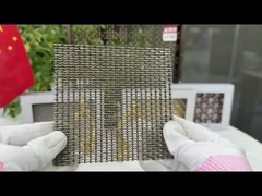 ओडीएम पीवीडी कॉपर बुना हुआ लॉक क्रिम वायर मेष 3.2 मिमी विभाजन धातु मेष