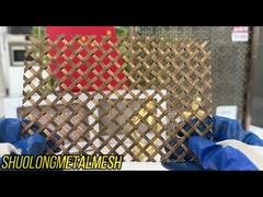 सजावटी बुना हुआ सोने का तार जाल 2m OEM SGS