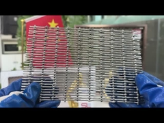 एल्यूमीनियम 3,3 मिमी सजावटी बुना तार जाल Anodizing