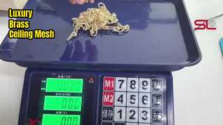 पीतल की अंगूठी जाल छत सजावट