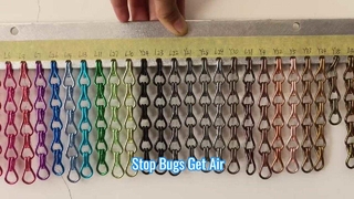 एल्यूमिनियम चेन फ्लाई स्क्रीन कीट संरक्षण