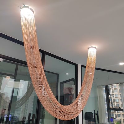 2 मिमी तार व्यास चेन लिंक सहायक रेल और अन्य फिटिंग मानक के साथ