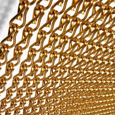 24 मिमी चेन डिस्टेंस एल्यूमीनियम चेन फ्लाई स्क्रीन कीटनाशकों की सुरक्षा के लिए आसान स्थापना और अच्छी वेंटिलेशन के साथ