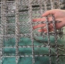 स्क्रीनिंग और फ़िल्टरिंग में 30 मीटर OEM गैल्वेनाइज्ड क्रिमड वायर मेष
