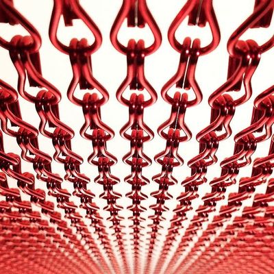 सजावटी धातु 2.0 मिमी चेन लिंक फ्लाई स्क्रीन कस्टम छत के रूप में