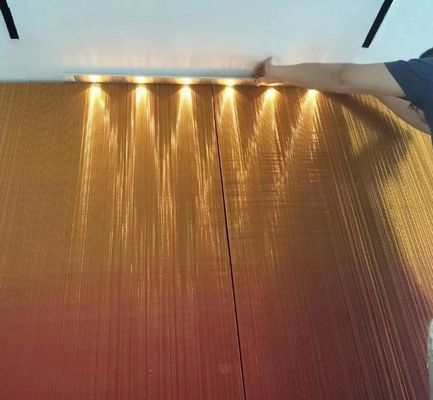 हल्के वजन उच्च लचीलापन अनुकूलित अग्निरोधक वॉलपेपर के लिए लचीला धातु जाल कपड़े