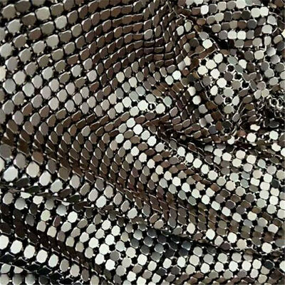 लौ retardant ODM लचीला धातु जाल इनडोर और आउटडोर धातु Sequin कपड़े