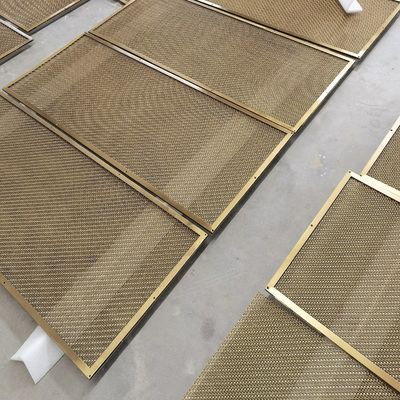 कस्टम डायमंड ग्रिड 1.2 मिमी × 2 मिमी के व्यास के साथ बुना तार जाल