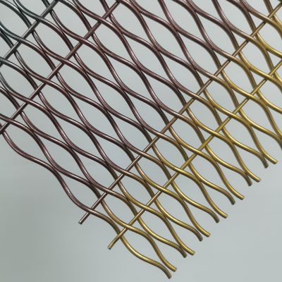 अनुकूलन योग्य धातु जाल सार्वजनिक सेटिंग्स चौड़ाई 0.6m-2.4m अनुकूलित