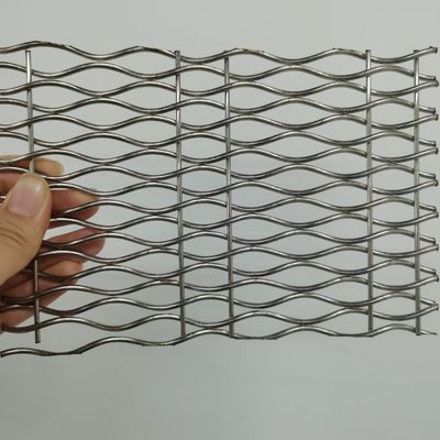 अनुकूलन आवासीय सजावटी बुना तार जाल 18 मिमी वेफ्ट पिच