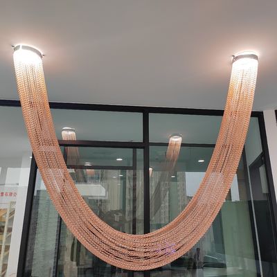 2 मिमी तार व्यास चेन लिंक सहायक रेल और अन्य फिटिंग मानक के साथ