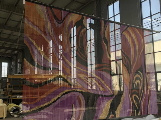 औद्योगिक सुरक्षा मानकों को पूरा करने के लिए डिज़ाइन की गई उच्च शक्ति एल्यूमीनियम चेन फ्लाई स्क्रीन