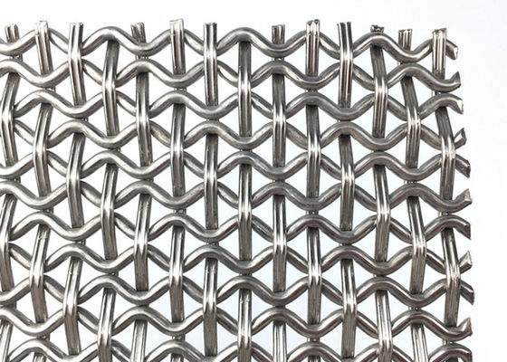 SS316 प्राकृतिक रंग बुनाई जाल सजावटी तार जाल पैनल जंग प्रतिरोध