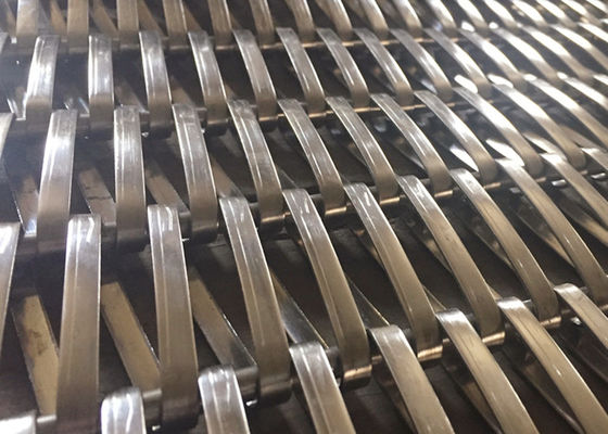सौर छायांकन के लिए 20 फीट जटिल स्टेनलेस स्टील सर्पिल वायर मेष