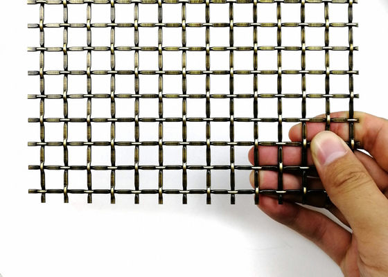316 स्टेनलेस स्टील सजावटी धातु मेष शीट्स 2''X2'' 8ft लंबाई