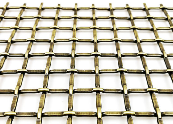 316 स्टेनलेस स्टील सजावटी धातु मेष शीट्स 2''X2'' 8ft लंबाई
