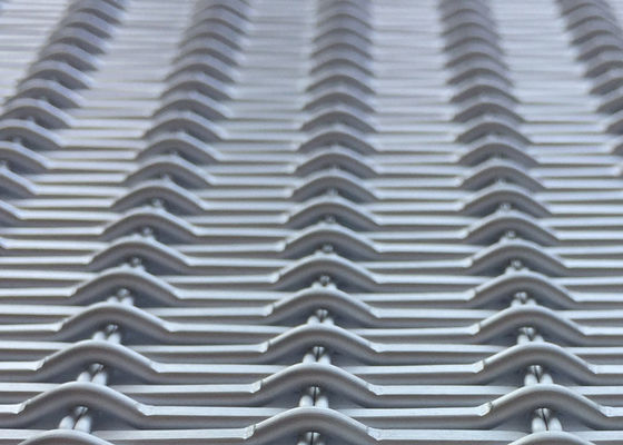 एल्यूमिनियम crimped 3.3mm सजावटी बुना तार मेष Anodizing