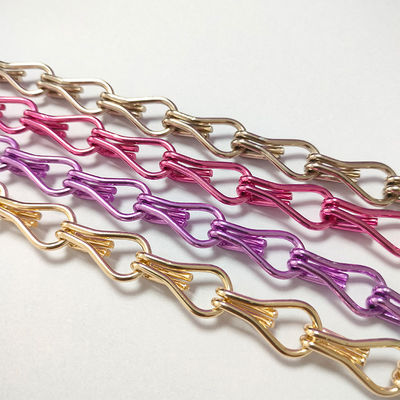 एल्यूमीनियम हुक चेन होम डेकोरेशन कीट नियंत्रण कस्टम होटल विभाजन एल्यूमीनियम हुक मोती पर्दे निर्माता थोक