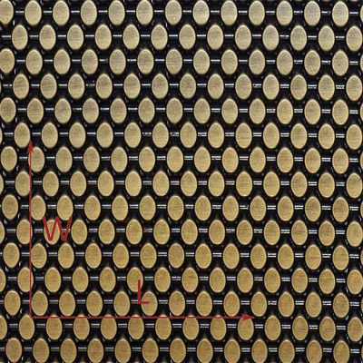 कस्टम लेजर कट स्टेनलेस मेटल मेष पैनल के लिए बाहरी ब्रांडिंग साइनेज आधुनिक मुखौटे