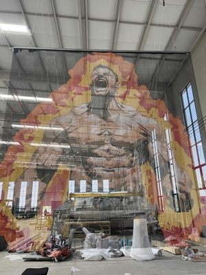 फर्नीचर और कला स्थापना के लिए रचनात्मक सजावटी एल्यूमीनियम चेन पर्दा, अग्निरोधक अनुकूलन योग्य धातु जाल डिजाइन