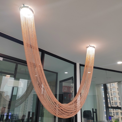 2 मिमी तार व्यास चेन लिंक सहायक रेल और अन्य फिटिंग मानक के साथ