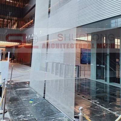 मुखौटे के लिए अनुकूलन योग्य उद्घाटन आकार स्टेनलेस स्टील आर्किटेक्चरल जाल पैनल